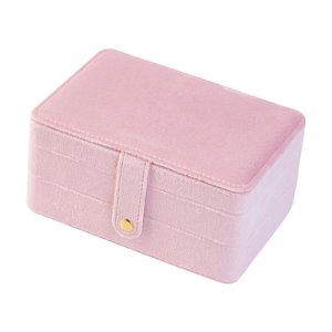 Ioensy - Caja De Almacenamiento De Joyas, Organizador De Joyas Elegante, Expositor Para Pendientes Colgantes, Tachuelas, Color Rosa