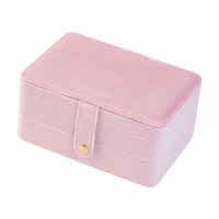 Ioensy - Caja De Almacenamiento De Joyas, Organizador De Joyas Elegante, Expositor Para Pendientes Colgantes, Tachuelas, Color Rosa