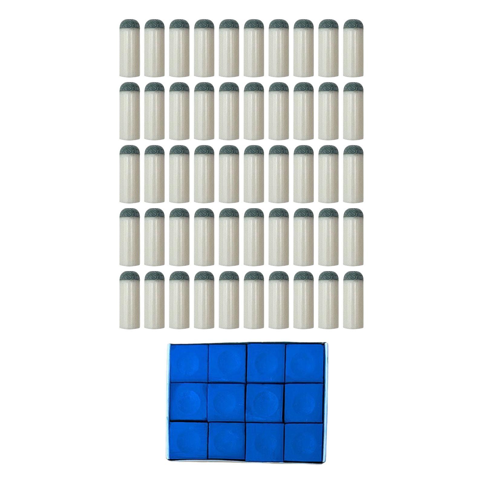 Magideal - 50 Piezas De Puntas Para Tacos De Billar, Suministros De Puntas Para Palo De Billar, Reparación Práctica, Fácil Instalación, Puntas Para Tacos De Bill 9Mm