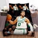 thumbnail image 1 of Boston Celtics Jayson Tatum In White Uniform Quilt Duvet Cover Set Super 3-Piece Bedding Set, 1 of 5