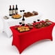 thumbnail image 1 of Pack 2 Fundas Mantel De Tela Spandex EOLAND Rojo Blanco Para Mesa Rectangular 183x75x75 Cm Banquetería Fiestas Patrias, 1 of 5