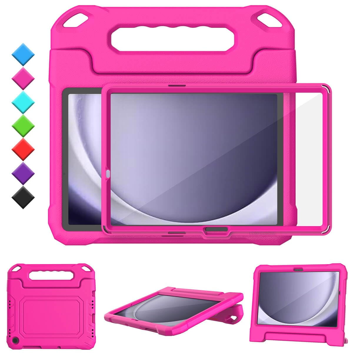 Funda Toevek Kids Para Samsung Galaxy Tab A9 Plus 11 Rosa 2023