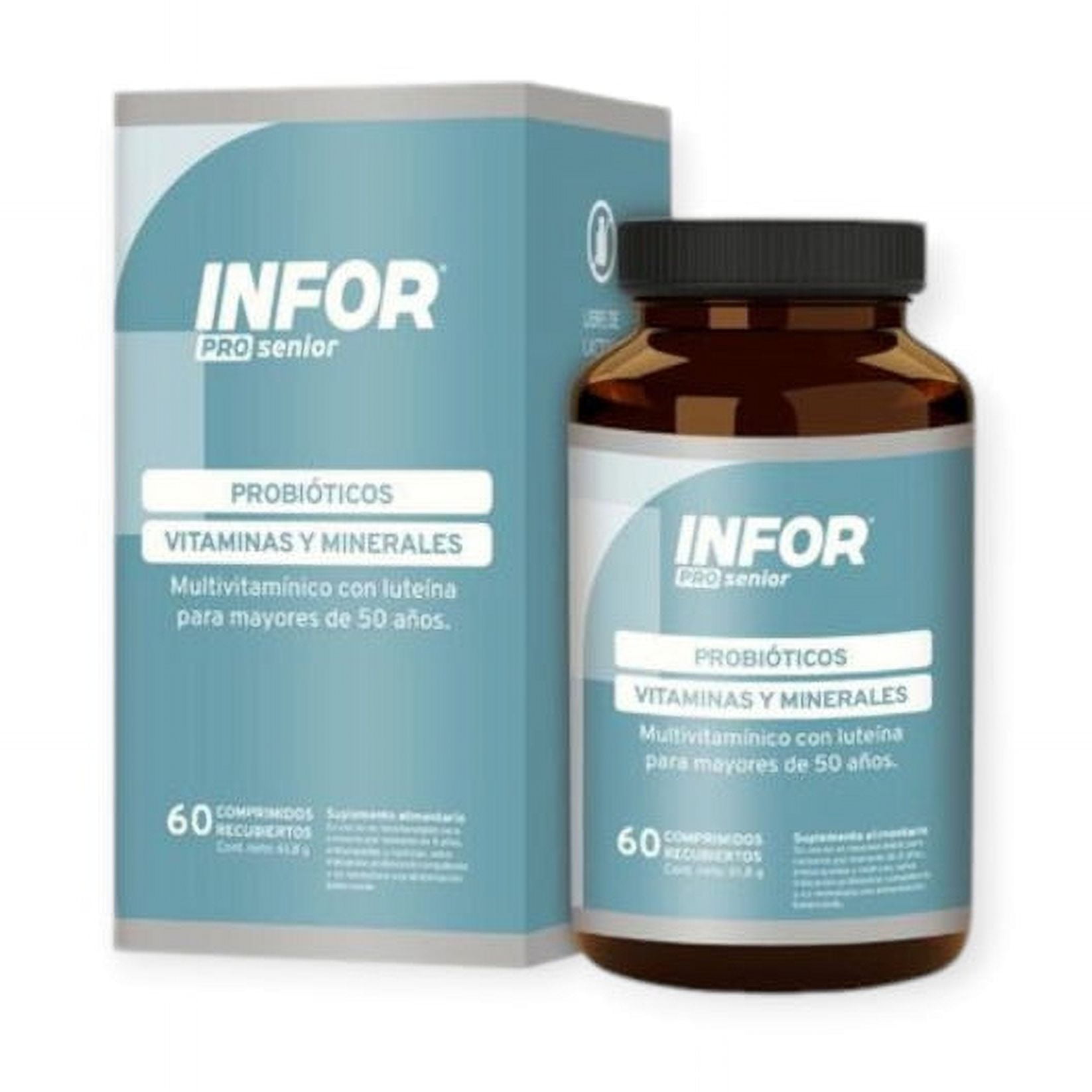 Infor - Pro Senior Probioticos Vitaminas Y Minerales 60 Compr -