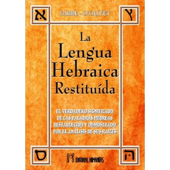 Libro La Lengua Hebraica Restituida I Tomo - Fabre D`Olivet