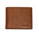 thumbnail image 2 of Cartera BREED Locke de piel auténtica con doble pliegue, color marrón, 2 of 4