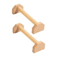 Ioensy - 2X Soportes Para Flexiones Soporta Cómodas Paralelas De Madera Para Gimnasio Deportivo L
