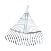 Magideal - Escoba De Hojas De Jardín, Rastrillo De Metal Telescópico, Escoba De Césped Extensible De 29-46Cm, Escoba De Hojas Ajustable Para Limpieza De Arbustos