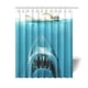 thumbnail image 1 of Cortina de ducha de tiburón blanco de Shark, juego de cortina de baño con ganchos, tamaño 60 x 72 pulgadas, 1 of 3