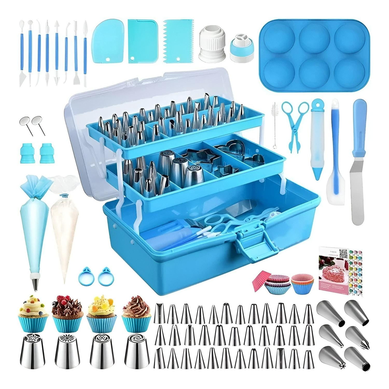 Pasteleriuscl - Set De Pasteleria Kit Decoración Para Reposteria 236pcs