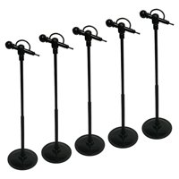 Bothyi - Dollhouse Micrófono 1:6 Instrumento Musical Para Figuras De Acción Negro