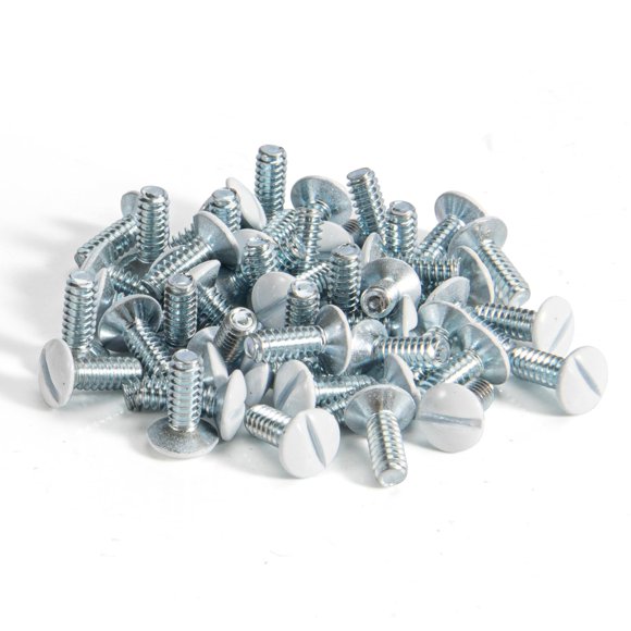 Tornillos Henne Bery 1 cm Rosca 6‑32 Blanco (Pack de 50)
