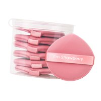 Magideal - 7 Piezas De Esponjas De Maquillaje En Polvo, Esponja De Maquillaje, Herramienta De Maquillaje De Belleza Seca Y Húmeda, Esponjas De Maquillaje Rápidas , Rosa Con Botella