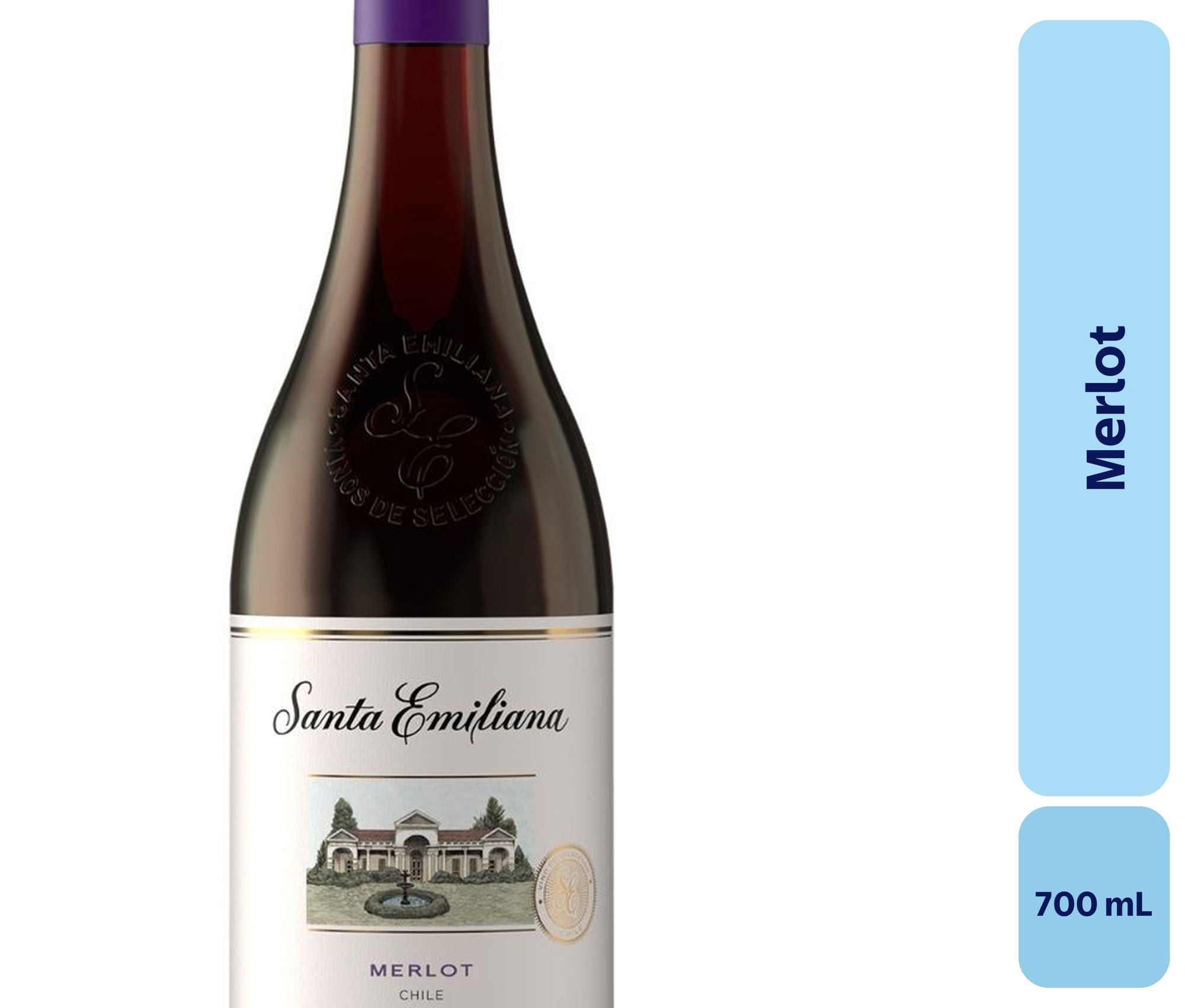 Vino Merlot Botella 700 mL Santa Emiliana