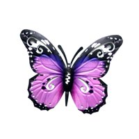 Bothyi - Arte De Pared De Metal, Escultura De Mariposa Antióxido Para Yard Cafe Anniversary Violet