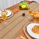 thumbnail image 3 of FEXIA Boho Table Runner Fall Burlap Brown Coffee Table Decor, 3 of 3
