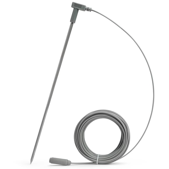 Kit de varilla de puesta a tierra GroundLuxe con cable de 12 m y estaca de acero inoxidable