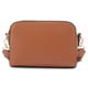 thumbnail image 2 of Bandolera EVVE Trendy con triple cremallera pequeña de piel vegana color tostado, 2 of 3
