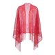 thumbnail image 1 of INSPIRE CHIC Bufanda de Encaje Sólido para Mujer con Borlas, Chal Largo de 73.2"x23.6", Elegante Pañuelo para Banquete de Boda 73.2x23.6"(LxW) Rojo, 1 of 6