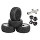 thumbnail image 1 of Neumáticos Delanteros Traseros Para Buggy 1:10, Accesorios De Piezas De Coche, Rastreador De Bricolaje Pegado Para HSP Negro, 1 of 3