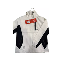 Genérico - Chaqueta Cortaviento Deportiva Ultra Liviana Micropolar Blanco, Talla Xs