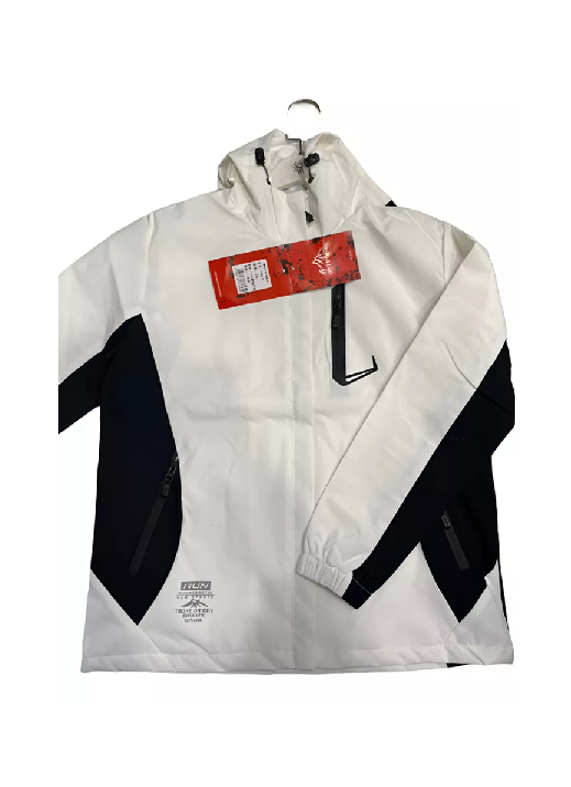 Genérico - Chaqueta Cortaviento Deportiva Ultra Liviana Micropolar Blanco, Talla Xs