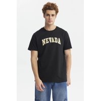 Fashionspark - Polera Hombre Regular Fit City Negro