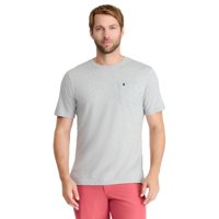 Camiseta Izod Saltwater Soft Wash Con Bolsillo Para Hombre - Gris