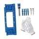 thumbnail image 5 of Plantilla Para Bisagras De Puerta, Accesorios, Herramienta Manual De Carpintero, Mortajadora Eficiente Para Bisagras De Puerta, Color Azul, 5 of 5