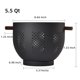 thumbnail image 2 of Colador De Metal Con Mango De Madera 5 5 L Negro Mate, 2 of 7
