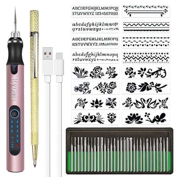 Pluma de Grabado Eléctrica Ryoma E108 Inalámbrica USB Tipo-C 3.6V