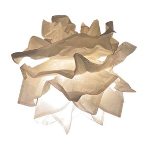 Ioensy - Pantalla De Lámpara De Papel, Cubierta De Luz Colgante De Techo, Pantalla De Flor Blanca, Decoración S