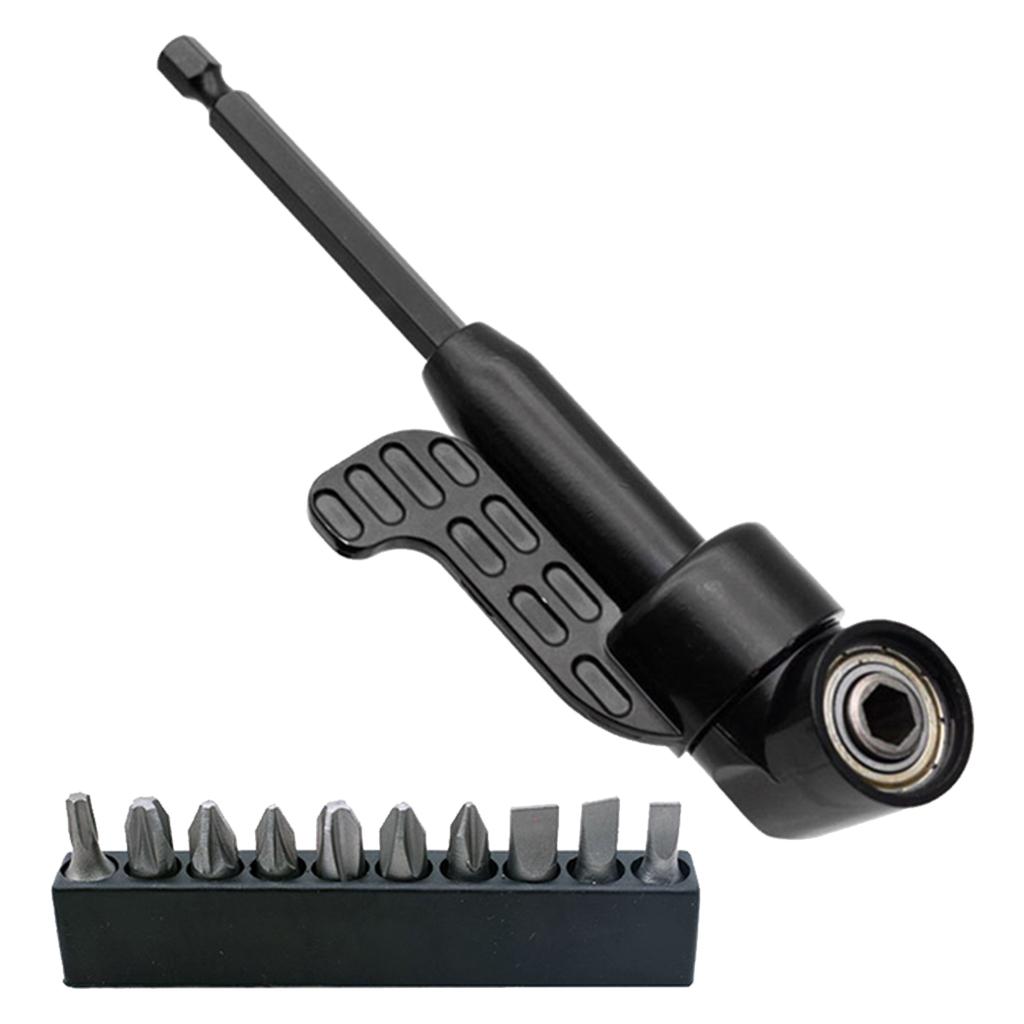 Ioensy - Soporte De Broca Negro Adaptador De Accionamiento De Eje Hexagonal Herramienta Eléctrica De Broca Magnética 150G