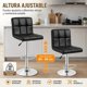 thumbnail image 4 of Taburete silla Piso giratorio Bar 2 Unidades Cuero Negro respaldo, 4 of 9