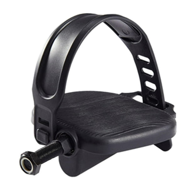 Pedales de estática con correas ajustables, gimnasio en hogar, equipo de fitness antideslizante para interiores, accesorios, pedales de - Husillo de 14 mm Husillo largo de 14 mm