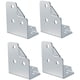 thumbnail image 1 of Pack De 4 Soportes En L Con Relieve 6 Agujeros Penn Elcom 4 B-1128, 1 of 2