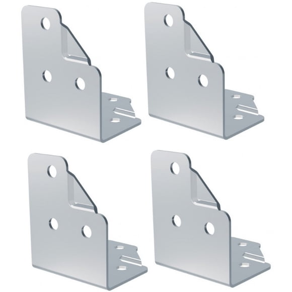 Pack De 4 Soportes En L Con Relieve 6 Agujeros Penn Elcom 4 B-1128
