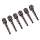 thumbnail image 1 of Guitarra de acero inoxidable de 6 piezas con tachas Skull Decor para guitarra negra, 1 of 5
