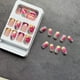 thumbnail image 4 of Press on Nails SOOZEE, punta francesa, corta, cuadrada, rosa nude, 4 of 7