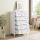 thumbnail image 1 of Modern 6 Drawers Dresser 6 Drawers Cabinet,Chest of Drawers Closet Organizers and Storage Clothes Storage Drawers Cabinet for Living Room, Farmhouse Dresser Organizer white, 1 of 3