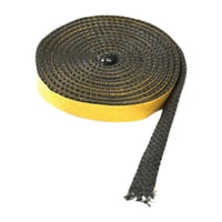 Magideal - Cinta Para Juntas De Estufas De Leña, Cuerda Plana Para Estufas, Cordón De Sellado De Fibra De Vidrio, Práctico Y Resistente, Reemplazo De Junta Para 3 Mm X 12 Mm X 25 M