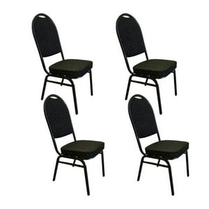 Crusec - Pack 4 Sillas De Eventos Varios Hotel Restaurante Acolchada