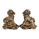 thumbnail image 2 of 1 Par De Cobre Chino Fengshui Kylin Chi-lin Qilin Dios Bestia Estatua Para El Hogar Cobre 9x9,5 Cm, 2 of 5