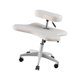 thumbnail image 1 of Taburete Con Patas Cruzadas Y Asiento Acolchado Grueso, Silla Ergonómica Para Meditación, Color Blanco, 1 of 5