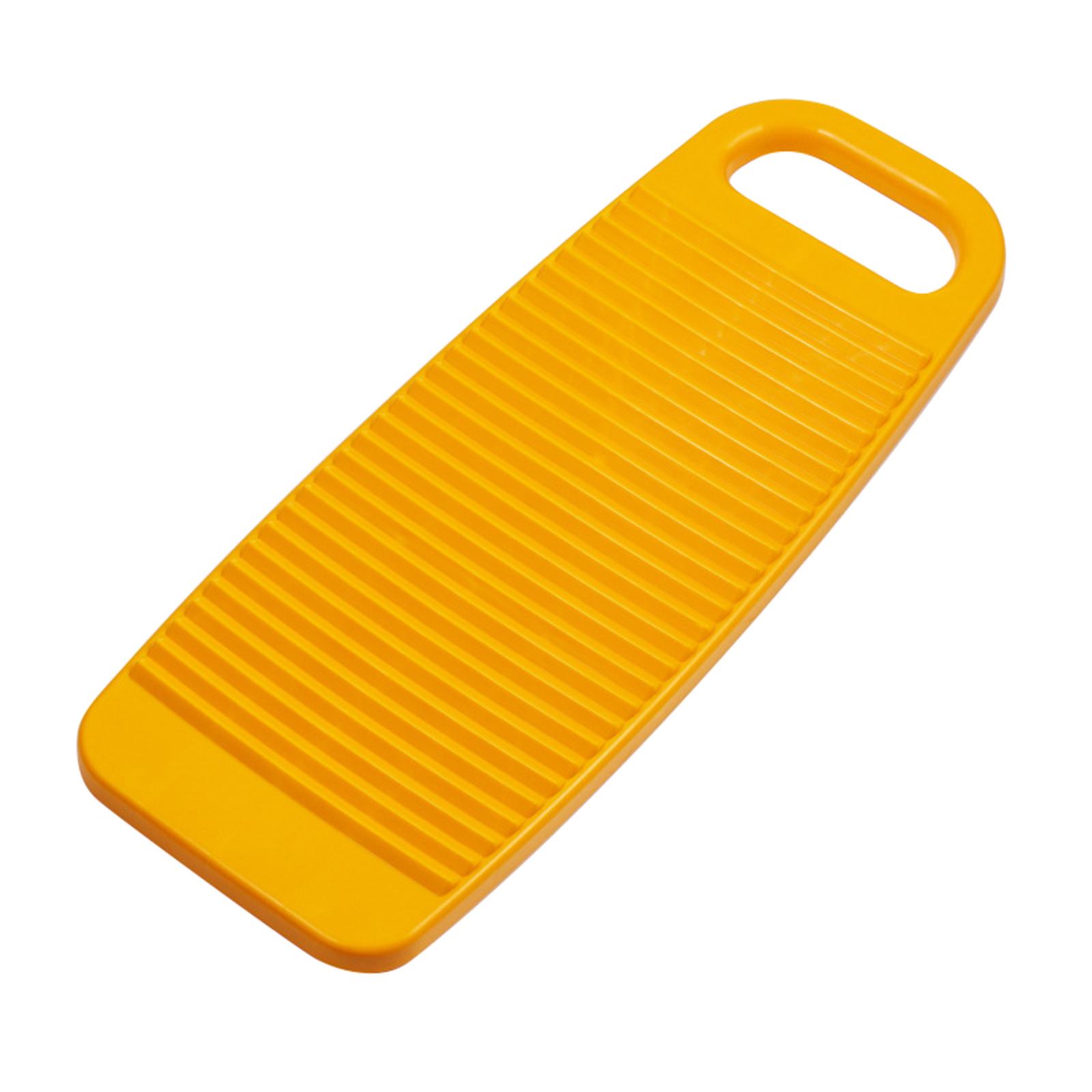 Magideal - Tabla De Lavar Para Ropa Gruesa Con Jabonera, Tabla De Lavandería Antideslizante Portátil Para Fregadero Doméstico, Utensilios De Lavandería, Dormitor Amarillo