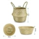 thumbnail image 2 of Macetero Cesto Canasto Maceta De Mimbre Tejida Plegable Beige, 2 of 2