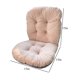 thumbnail image 2 of Cojín de asiento Gujuja 43x42x43 cm con soporte lumbar de terciopelo, 2 of 7