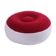 thumbnail image 2 of Taburete inflable flocado, silla inflable otomana, silla de camping redonda resistente para actividades al aire libre, césped, patio interior. Rojo, 2 of 5