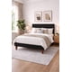 thumbnail image 1 of Cama Plaza y Media Turin Negro Respaldo + Base + Colchon Mery Desing Excellence Plus, 1 of 8