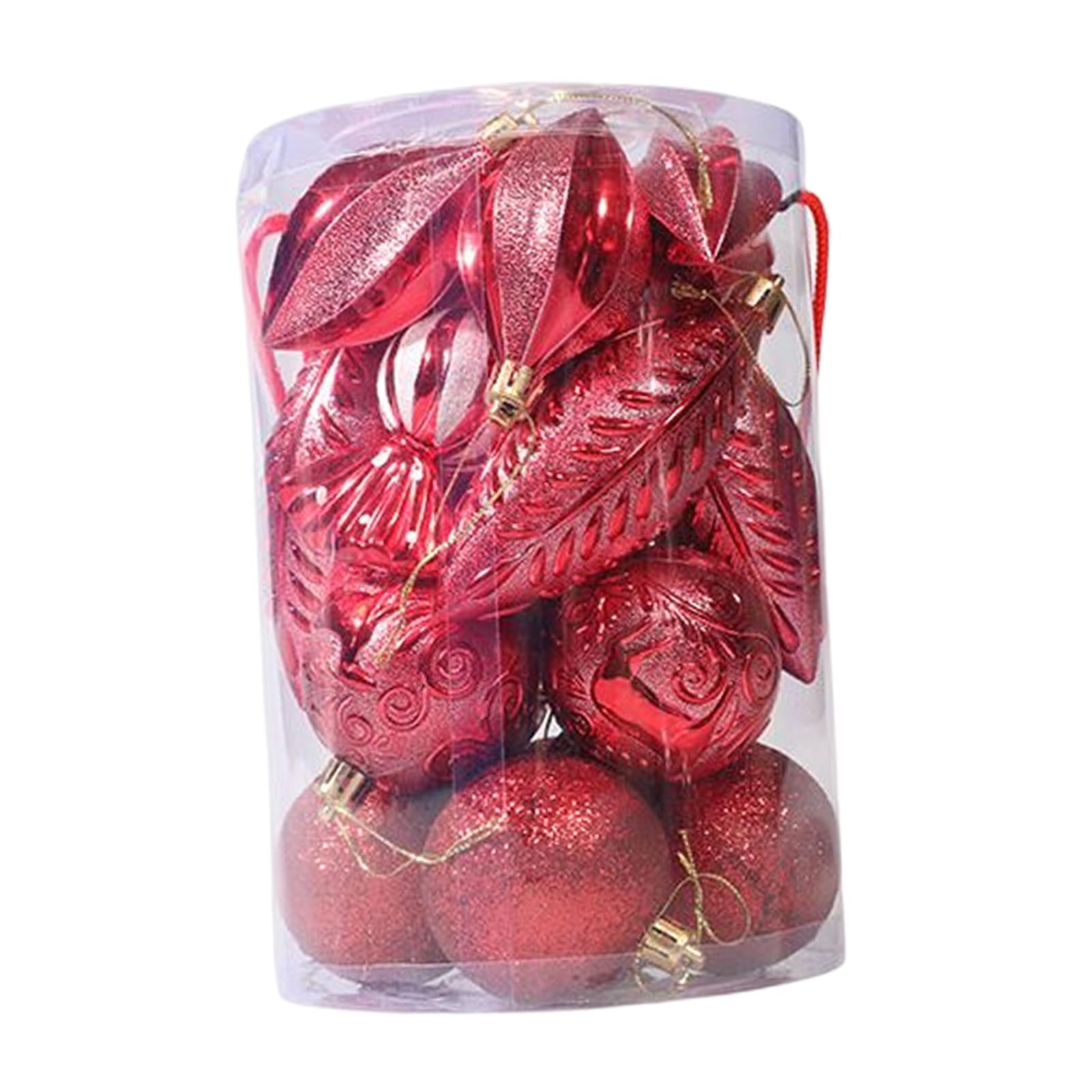Bothyi - 21 Piezas Bolas De Navidad Adornos Adornos Para Fiesta Interior Aniversario Rojo