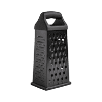 Wakeshome - Rallador De Quesos Acero Inoxidable Negro 9Pulgadas Moderno Negro